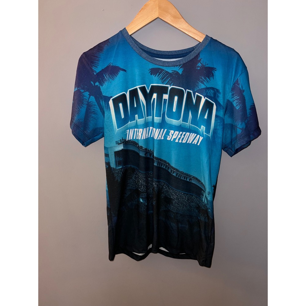 NASCAR Daytona International Speedway Fanatics All Over Print Shirt Youth XL